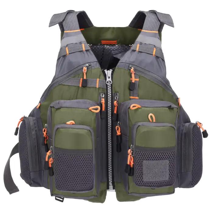 Gilet de sauvetage pêche flottant Lixada - Veste sécurité kayak pêche avec mousse EPE pour navigation