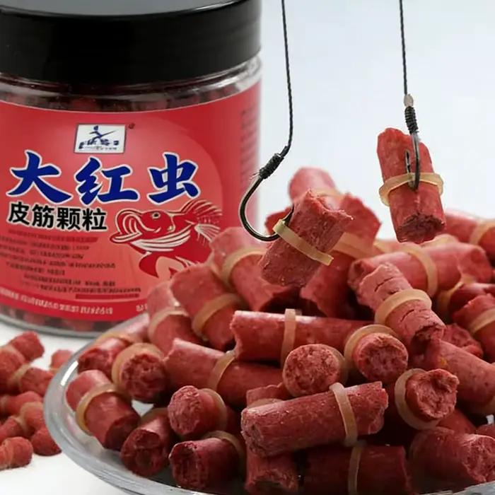 Pellets power vers rouges 70g prêts à l'emploi - Appât pour carpe, perche, poisson-chat et gardon