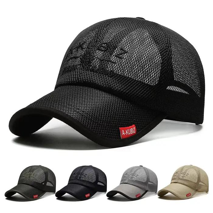 Casquette mesh protection UV pêche été - Chapeau camping randonnée respirant unisexe