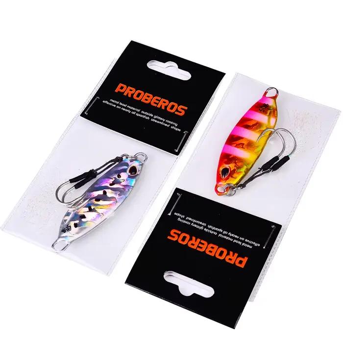 Jigs de pêche 10g à 50g métalliques holographiques - Leurres mer pour bar et carnassiers marins