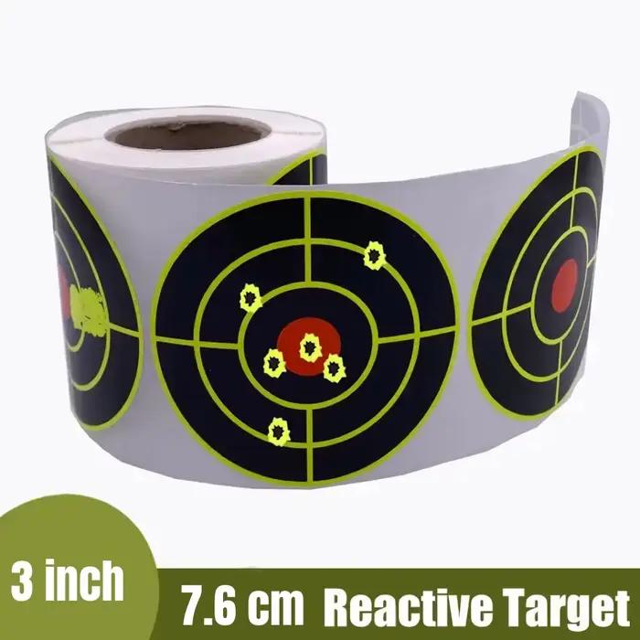 Autocollants cible de tir 200 pièces réactifs - Accessoire pêche et chasse entraînement pratique