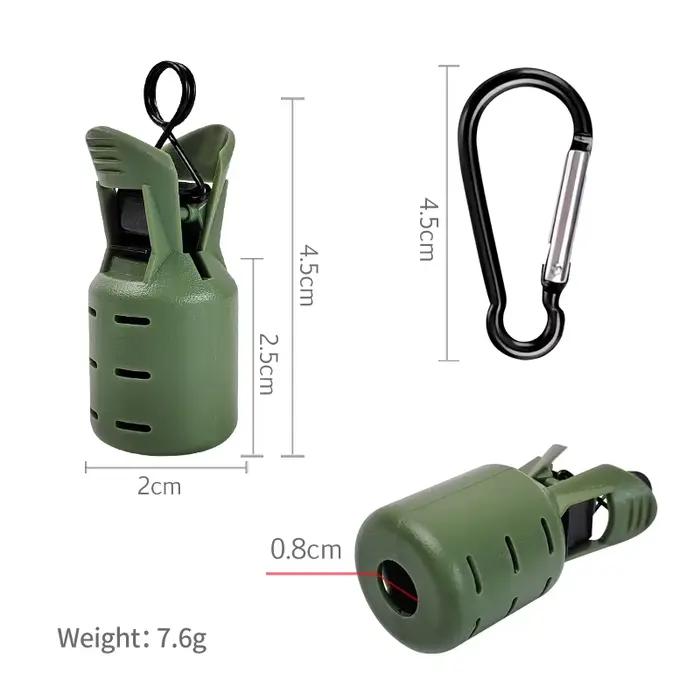 Kit de protection 9 pièces pour leurres calmar - Capuchons protecteurs avec mousquetons pour pêche en mer
