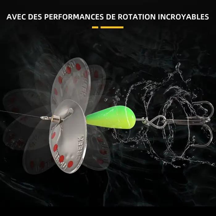 Leurre métallique tournant BLUX AR-S Blade 3,5g cuivre pour truite de rivière et pêche en creek
