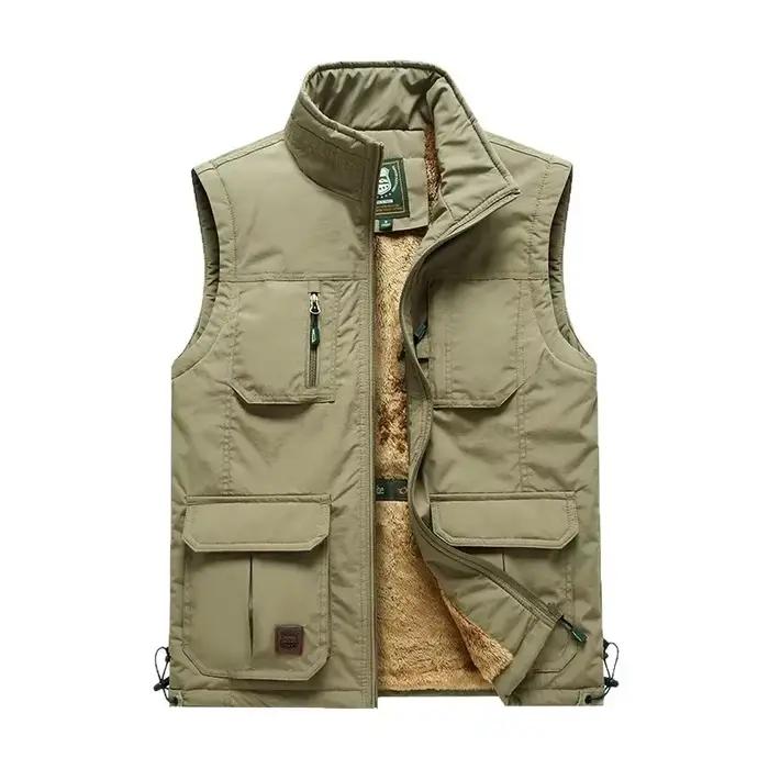 Veste de pêche homme doublée polaire - Multi-poches - Séchage rapide - Confort hiver et automne