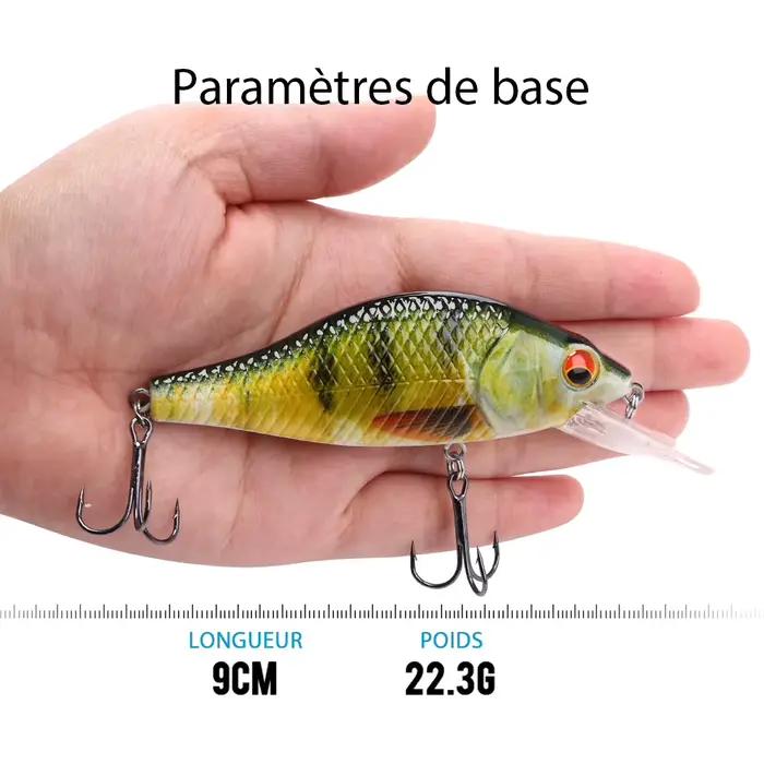 Leurre dur TREHOOK Black Minnow 4g 11g 22g wobblers pour brochet pêche aux leurres artificiels