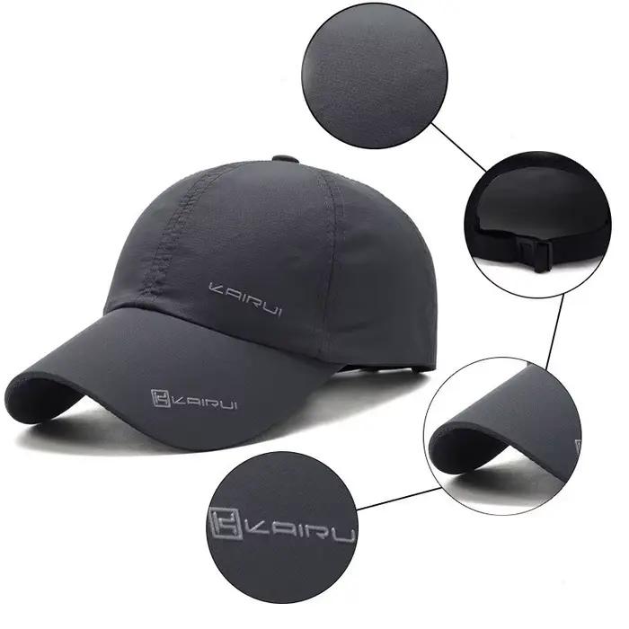 Casquette baseball quatre saisons séchage rapide pêche sport outdoor lettre imprimée