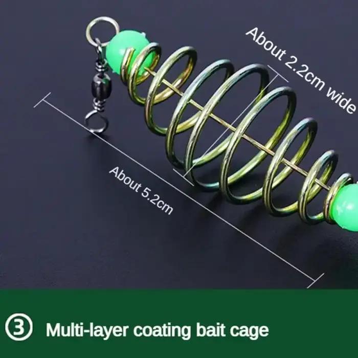 Piège filet pêche 12 dimensions maillages perles luminescentes mer appât cuivre