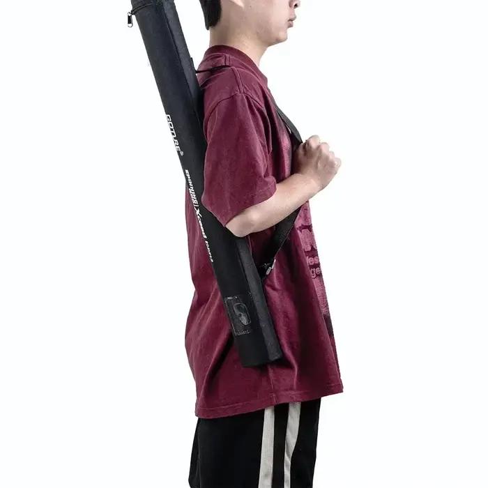 Tube rigide Goture pour cannes à pêche robuste avec sac de rangement pour protection et rangement facile sorties pêche occasions spéciales