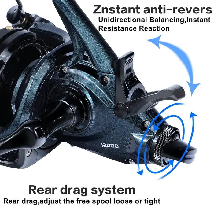 Moulinet de pêche mer puissant Sougayilang 9000 12000, drague 25KG pour surf trolling et jigging