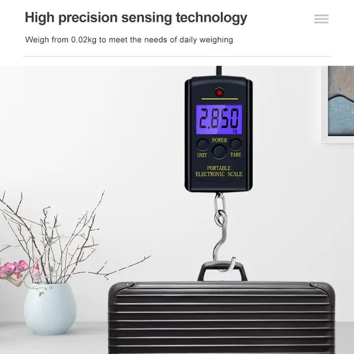 Mini balance digitale de poche pour pêche 40kg précision 10g, pesée plombs et appâts, balance portable