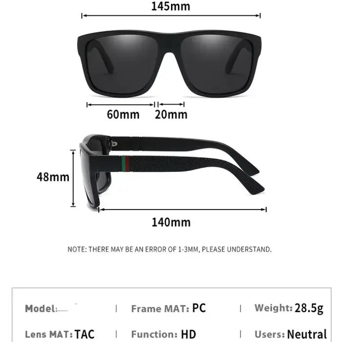Lunettes de soleil oversize polarisées pêche homme femme - UV400 vintage luxe conduite voyage