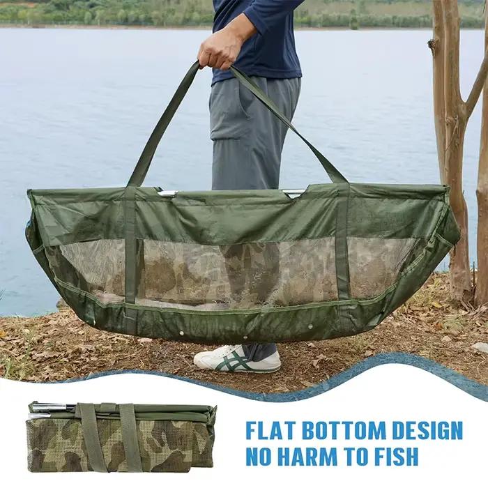 Sac de pesée pliable pour poissons en filet - Pèse-bag pour pêche du bar et conservation