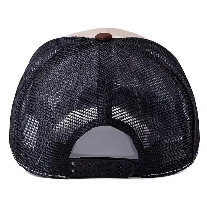Casquette trucker ours motif été respirante unisexe homme femme pêche extérieur snapback