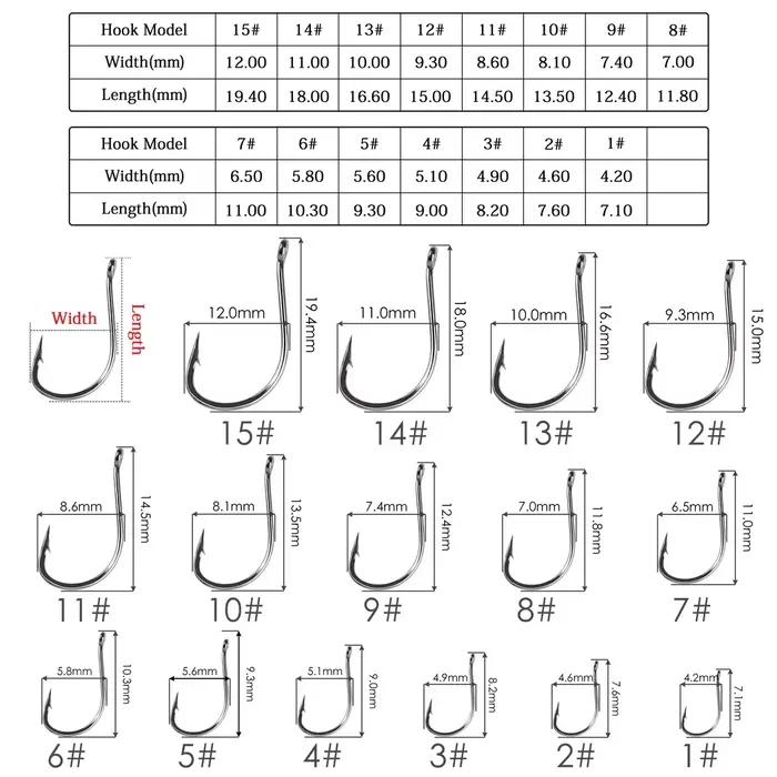 100 hameçons Izu japonais acier carbone pour pêche mouche et appâts naturels