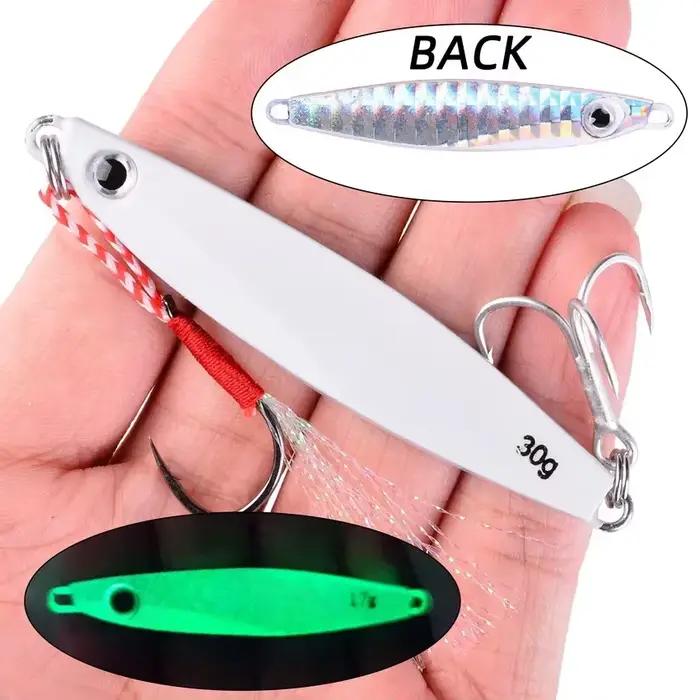 Leurre métal casting 12 pièces 7g à 40g pour bar et pêche du bord, leurre coulant appât artificiel