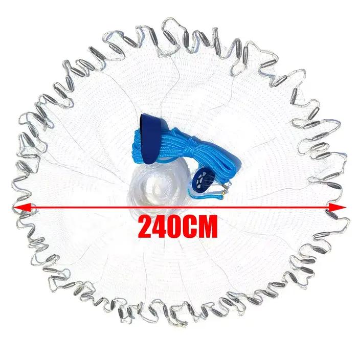 Filet de lancer 4ft 6ft 8ft pour pêche en mer et eau douce - Filet à
