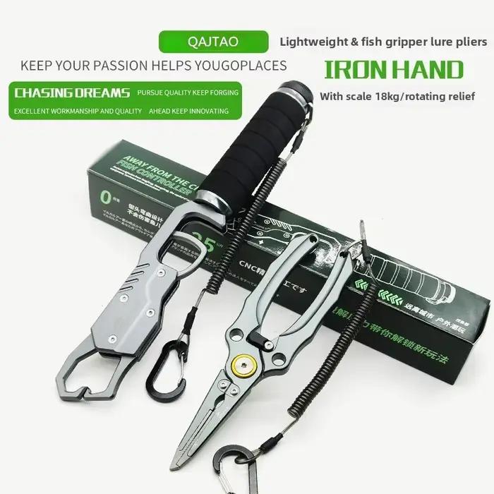 Pince à ceinture Luya Control avec balance en alliage d'aluminium - Légère et multifonction pour gros poissons