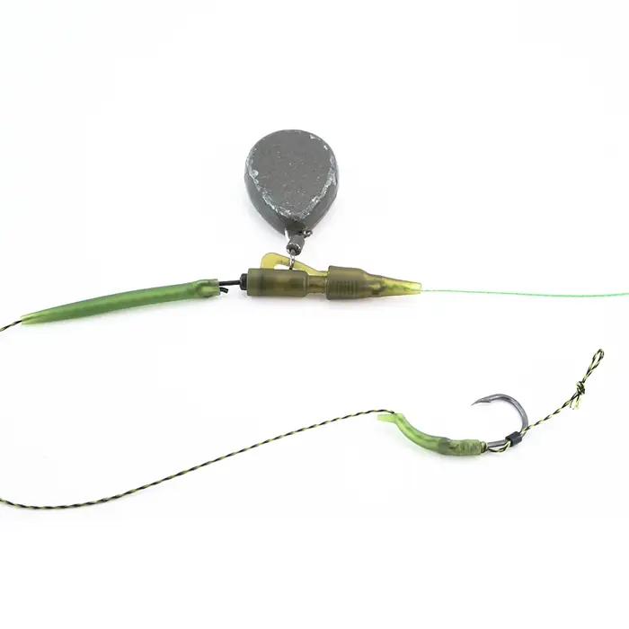 Hirisi 10 clips hybrides quick change anti-emmêlement pour pêche à la carpe avec cône caoutchouc