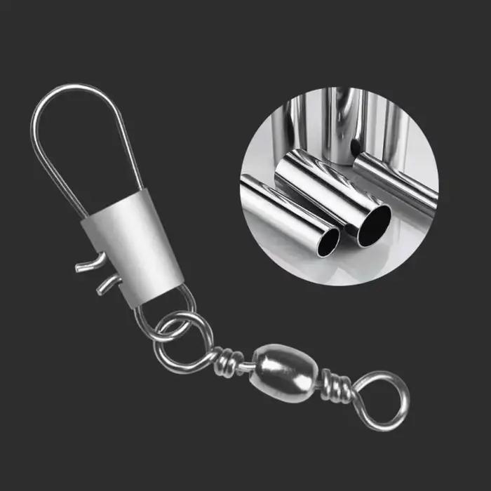 100 émerillons à roulement JSFUN 5 tailles avec clips Fastlock pour montages pêche