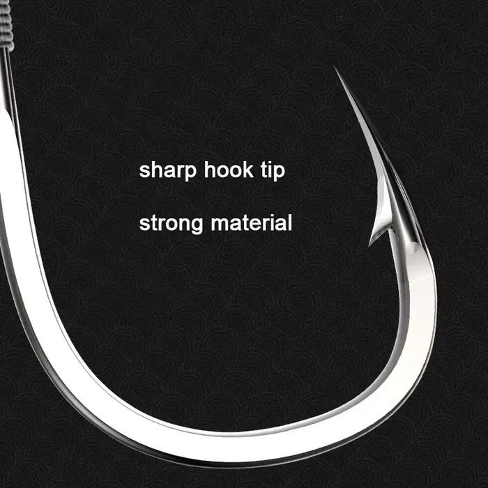 10 hameçons doubles acier carbone avec bas de ligne 45cm pour la pêche à la carpe
