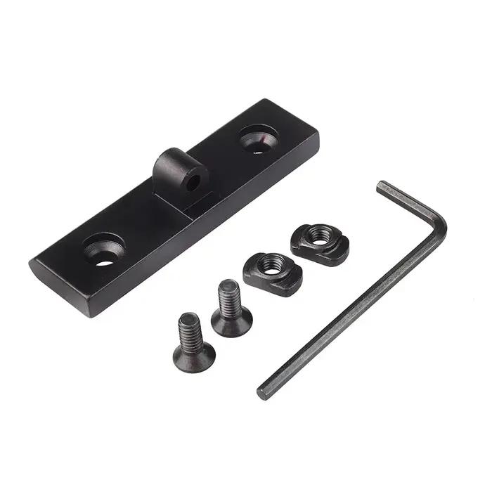Adaptateur bipode M-LOK Keymod pour rail Picatinny AR15 - montage bas profil chasse tactique