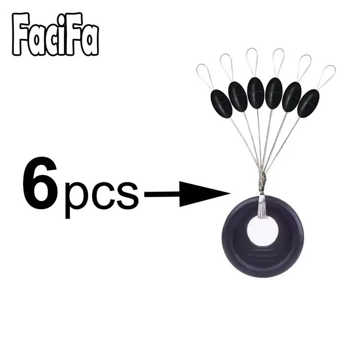 60 pièces flotteurs pêche silice anti-dérive résistance professionnelle connecteur stopper ligne