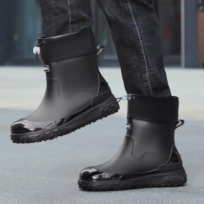 Bottes de pêche imperméables hommes antidérapantes 2026 - Chaussures caoutchouc travail cuisine résistantes