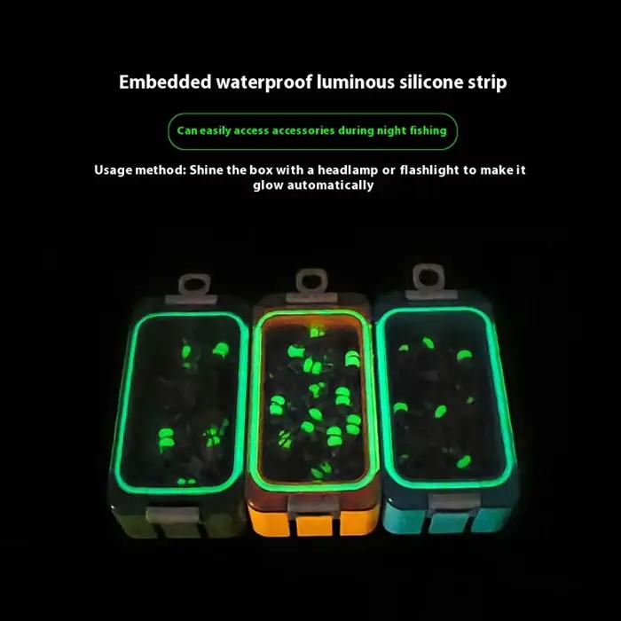 Barillet lumineux connecteur de pêche 25 pièces avec émerillon et clip à verrou pour leurre souple