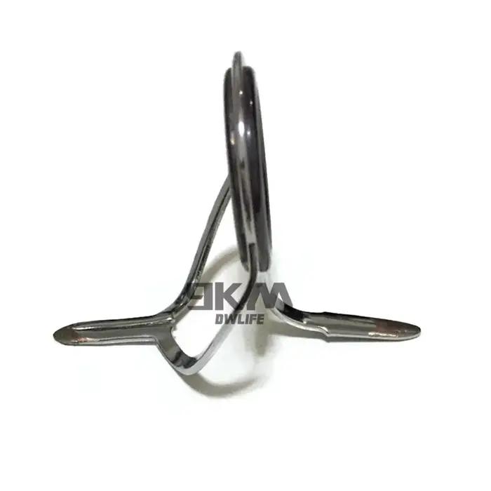 Kit de réparation de guides pour canne à pêche en acier inoxydable mixte taille 6-42# pour pêche en eau douce et salée occasions spéciales