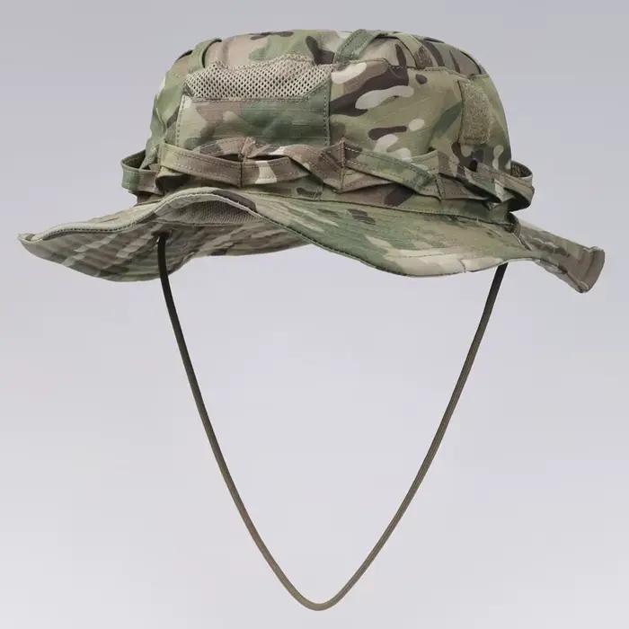 Casquette boonie tactique Branch Rock Lizard pour pêche jungle - Protection courte visière ajustable