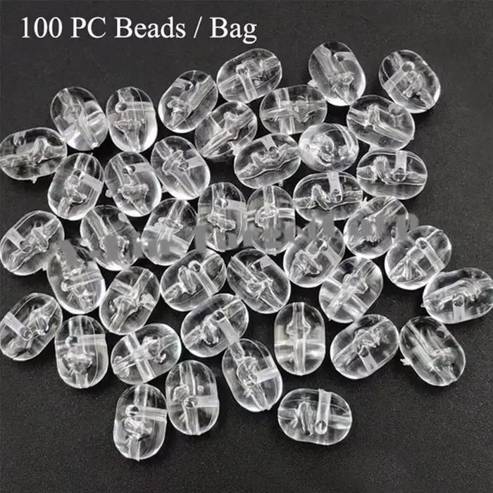 Perles de pêche flottantes et perçables 47mm 50mm, billes doubles et perles lumineuses espace