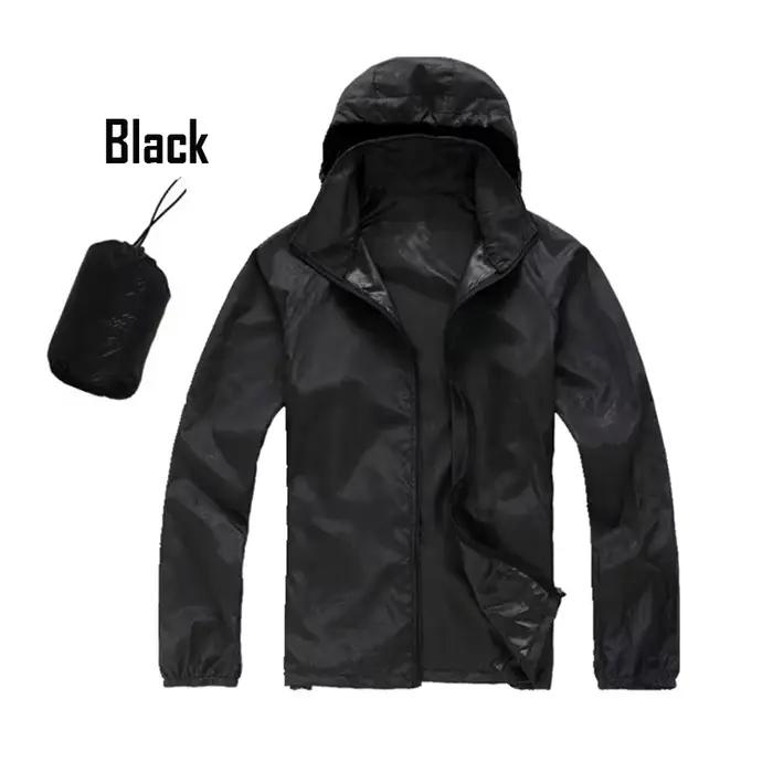 Veste de pluie unisexe pêche et camping - Protection UV et imperméable séchage rapide