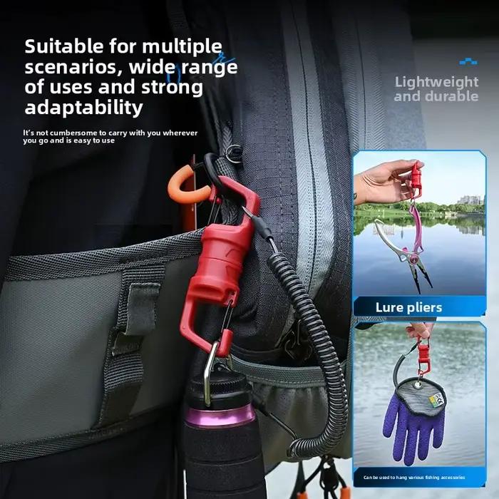 Atache Magnétique Pêche Multifonction Outil Pêcheur Avec Crochet Mousqueton Montagne Occasions Spéciales