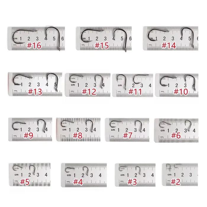 Lot de 50 hameçons simples haute carbone pour la pêche à la carpe - Hameçons barbelés affûtés chimiquement