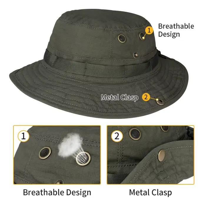 Casquette tactique MOLLE IDOGEAR 3620 - Bonnet pêche réglable avec bandeaux modulaires camouflage