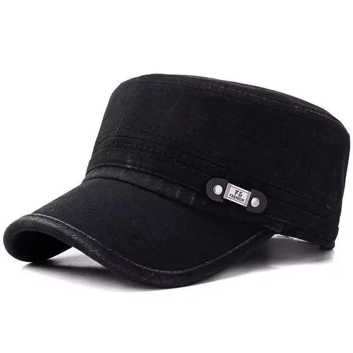 Casquette militaire coton pêche réglable - Style rétro armée pêcheur outdoor homme femme