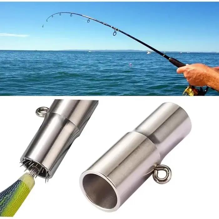 Correcteur d'hameçon calamar pour récupérer les hameçons poulpe, aiguille de pêche carpe en acier inoxydable