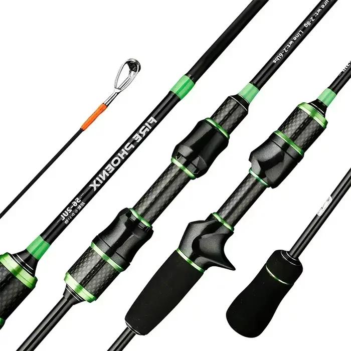 Canne à pêche ultra-légère carbone UL - Pour lancers 2-8g avec ligne 2-6LB, parfaite pour pêche aux leurres