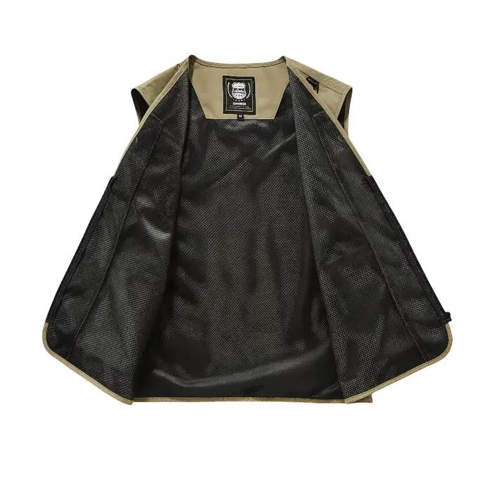 Veste de pêche homme 2025 respirante multi-poches, design vestiaire sportif pour photographe extérieur