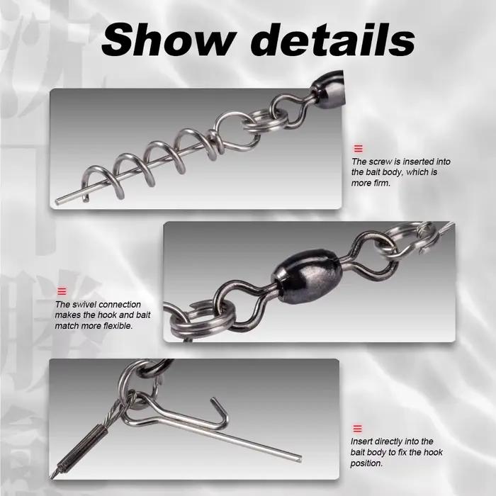 Montage leurre souple Hunthouse pour gros shads - Hameçons simples et doubles 9cm et 12cm pour pêche sportive