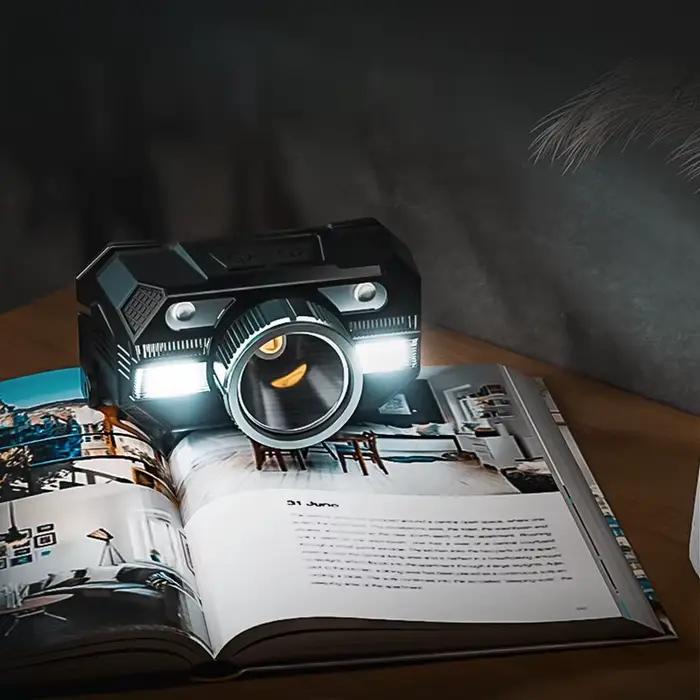 Lampe frontale pêche puissante WARSUN zoomable rechargeable 18650 pour lanternes de pêche