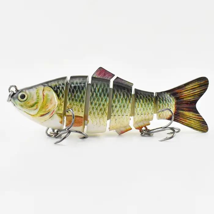 Leurre dur articulé 4 pouces 6 segments bionic crankbait - Appât coulant wobblers mer