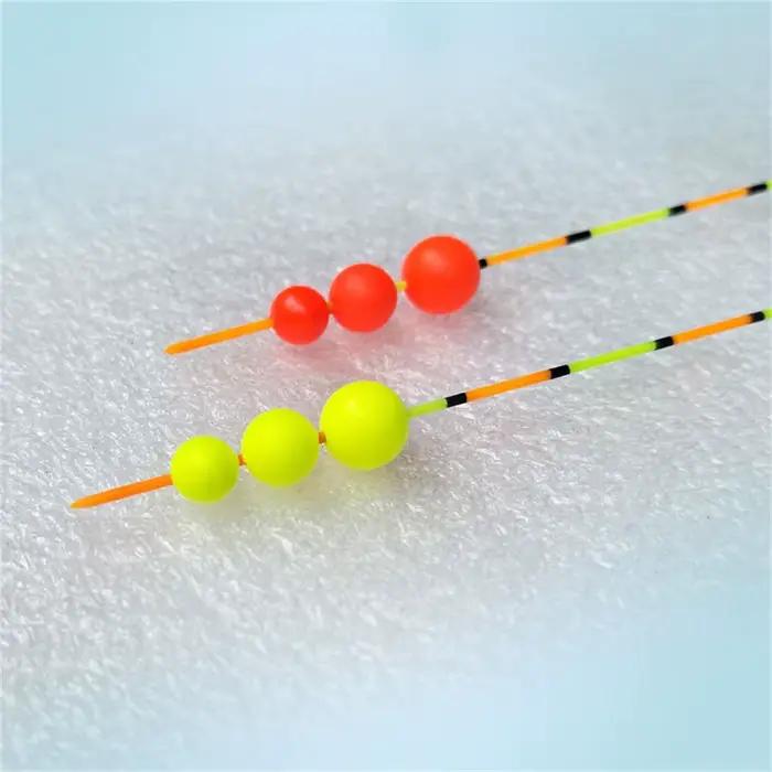 50 billes flottantes fluorescentes pour la pêche, indicateurs de touche en mousse, accessoires de pêche en