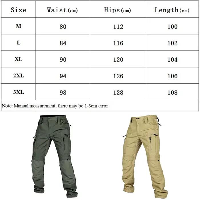 Pantalon cargo tactique imperméable homme - Idéal pour pêche par temps de pluie, respirant et résistant
