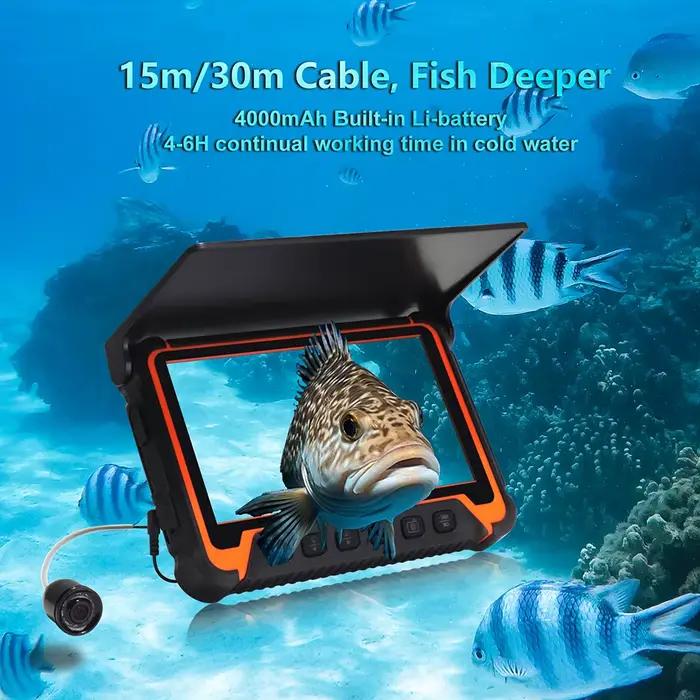 Caméra pêche sous-marine 7" IPS avec enregistrement DVR - 8 LED infrarouges et carte 8GB incluse