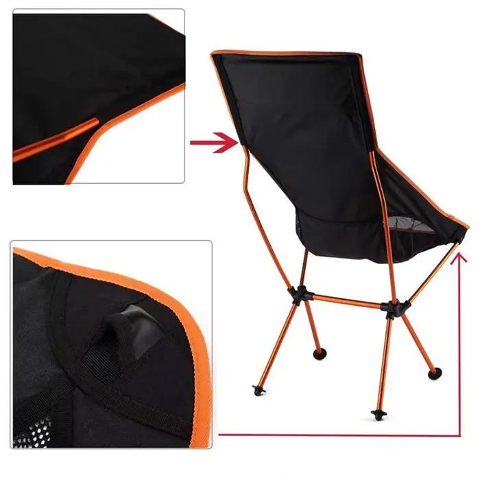 Chaise de plage pêche dossier long pliante portable pour pêche surfcasting et pêche depuis la plage