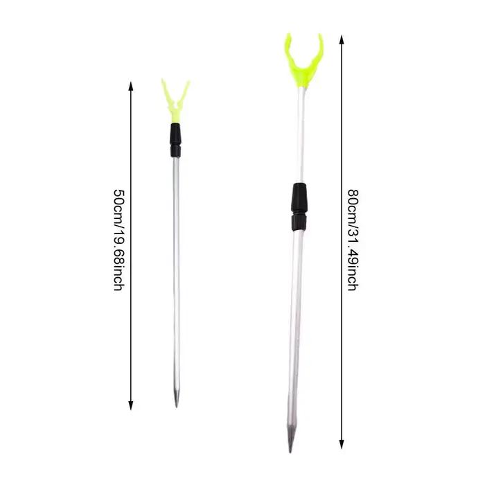 Support de canne métallique réglable Y - Porte-canne portable et compact pour pêche nomade