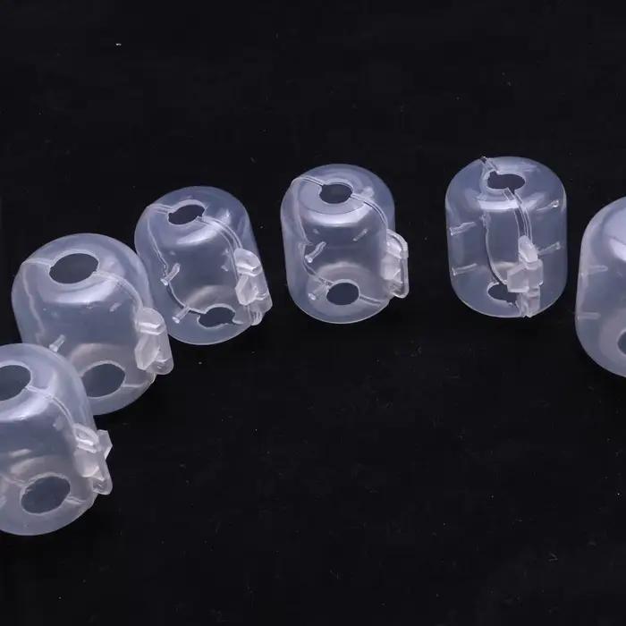 30 coques protectrices hameçons calmar : manchons isolation gros poissons, protection crevettes bois