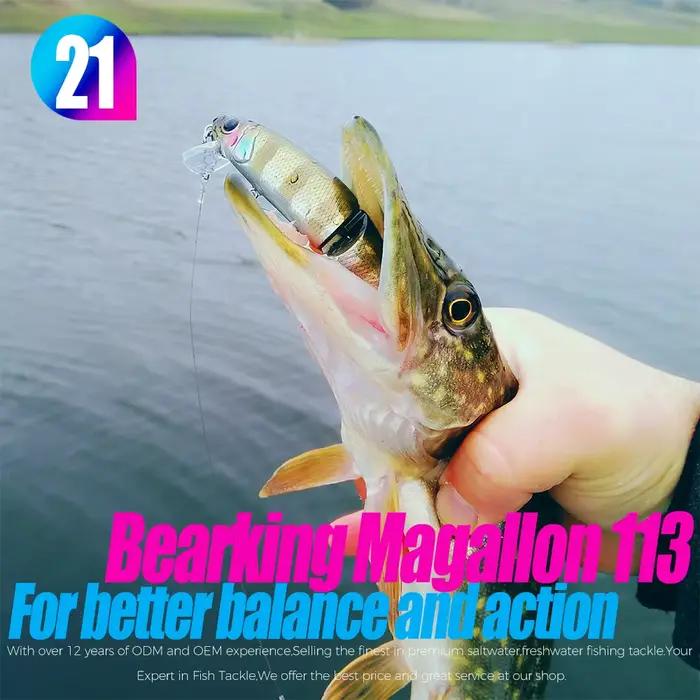 Leurre minnow Bearking 11.3cm 13.7g appât professionnel qualité avec hameçon noir ou blanc pour pêche au leurre