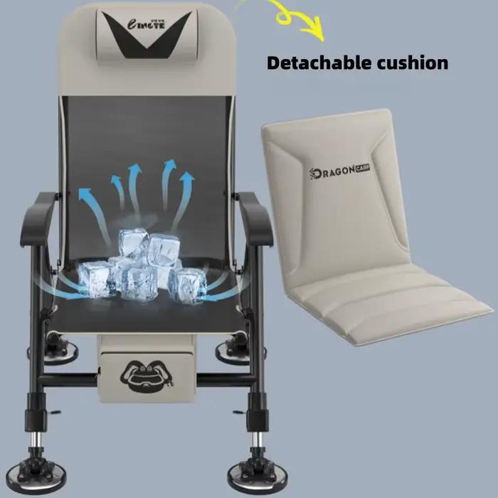 Chaise de pêche européenne multifonction tout terrain - Siège pliant portable inclinable diaotai